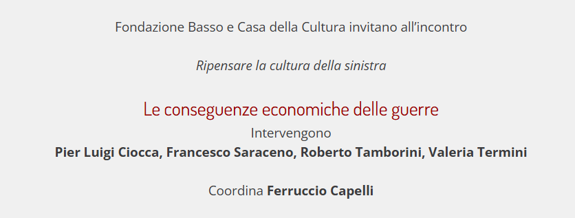 Le conseguenze economiche delle guerre